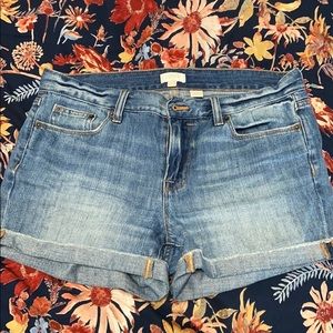 J. Crew midrise denim shorts
